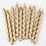 Nến bạc vàng 10/gói - Gold or silver candle 10/pack