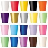 Ly giấy màu 12/gói - Solid color paper cups 12/pack