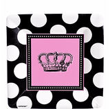 Dĩa giấy Công chúa nhạc Rock vuông 18cm 8/gói - Rock Princess paper plates 7