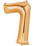 Bong bóng số 0-9 ánh vàng hồng (40cm) - Number balloon rose gold 0-9 (40cm)