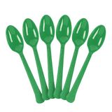 Muỗng Nhựa Xanh lá 6/gói - Green plastic spoon 6/pack