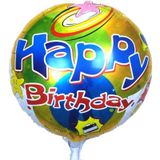 Bong bóng hình chữ happy birthday ngôi sao biển - Happy Birthday Funny Starfish (45cm)
