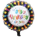 Bong bóng hình chữ happy birthday ngọn nến - Happy birthday candle foil balloon (45cm)