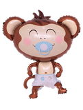 Bong bóng hình khỉ bé trai - Baby boy monkey foil balloon