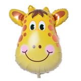Giraffe face foil balloon