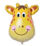 Bong bóng hình mặt hươu cao cổ - Giraffe face foil balloon
