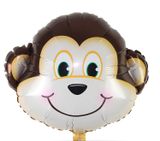 Bong bóng hình mặt khỉ - Monkey face foil balloon