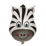 Bong bóng hình mặt ngựa vằn - Zebra Face Foil Balloon