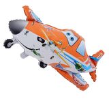 Orange airplane foil balloon
