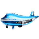 Blue airplane foil balloon