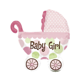 Baby girl foil balloon