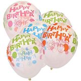 Bong bóng in chữ happy birthday trong suốt 6/gói - Transparent Happy birthday balloons 6/pack