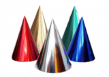 Nón tiệc giấy 5/gói - Party hats metallic 5/pack