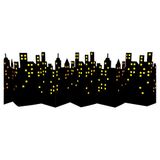 Phông nền hình phố Superhero - Superhero cityscape party backdrop