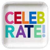 Dĩa giấy CELEBRATE vuông 18cm 10/gói - CELEBRATE square paper plates 7