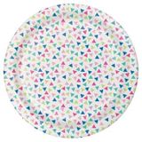 Dĩa giấy Confetti 18cm 10/gói - Confetti paper plates 7