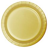 Dĩa giấy vàng kim 18cm 20/gói - Gold paper plates 7
