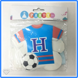 Dây treo chữ Happy Birthday hình đồng phục bóng đá - Happy Birthday banner football soccer uniform