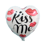 Kiss me foil balloon