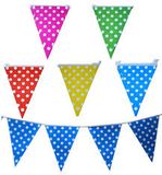 Dây cờ tam giác chấm bi - Polka dot bunting