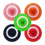 Quạt xếp ren 20cm - Decorative doily fan 20cm