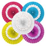 Quạt xếp ren 30cm - Decorative doily fan 30cm