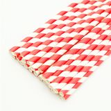 Ống hút giấy sọc đỏ - Paper straws red stripes