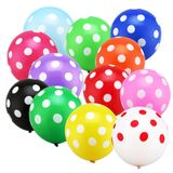 Bong bóng chấm bi 10/gói - Polka dot balloons 10/pack