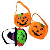 Giỏ kẹo Halloween bằng vải nỉ