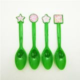 Muỗng nhựa Công chúa nữ trang 6/gói - Jeweled princess plastic spoons 6/pack