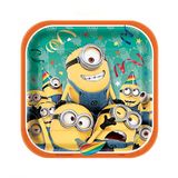 Dĩa giấy Minion nhỏ 18cm 8/gói - Minion plates small 7