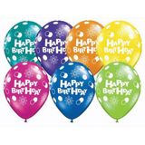 Happy birthday latex balloon multicolour 10 pcs