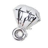 ''I DO'' diamond ring balloon