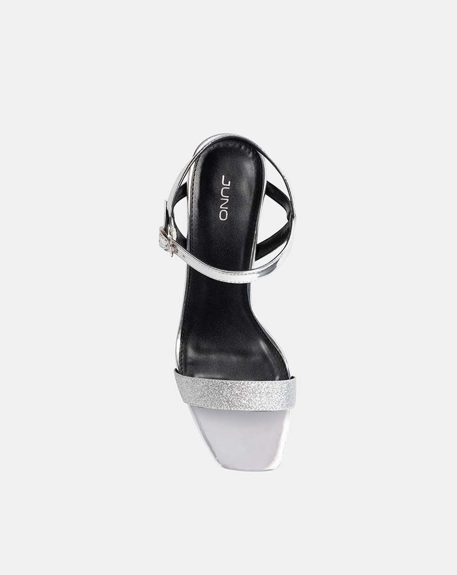 Giày sandal gót hình học