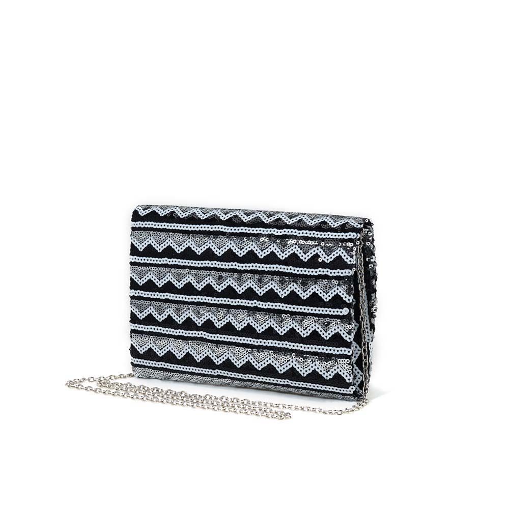 Clutch cầm tay sequin phối màu TXN268