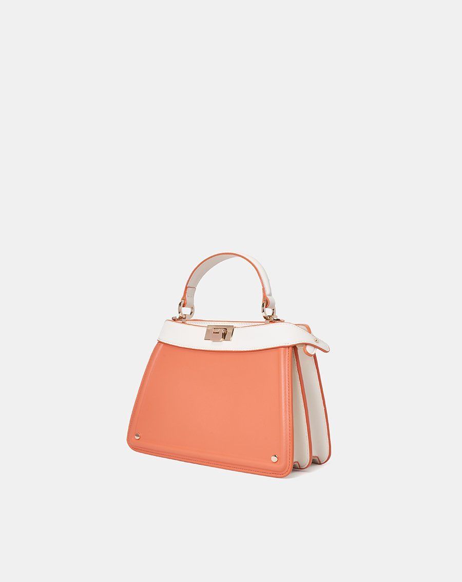 Túi Xách Trung Dập Nổi Trang Trí Khóa