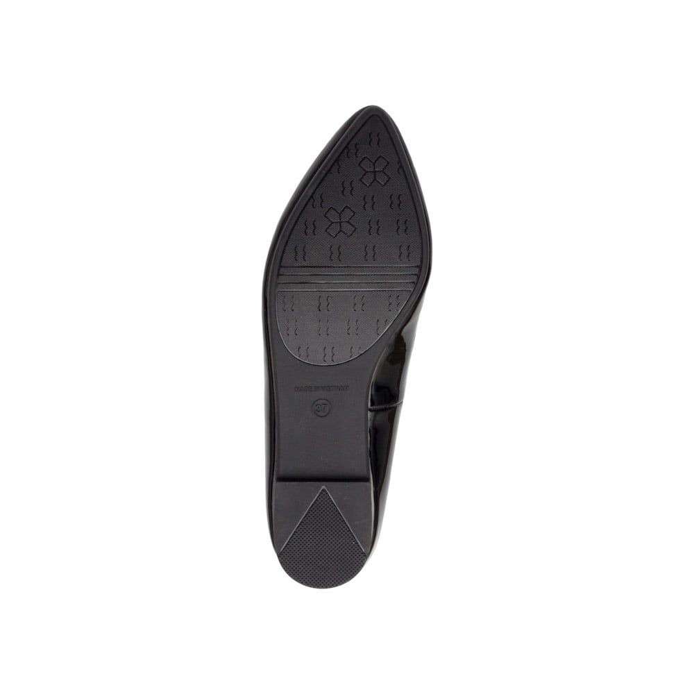 Giày búp bê mũi nhọn phối nơ BB01118