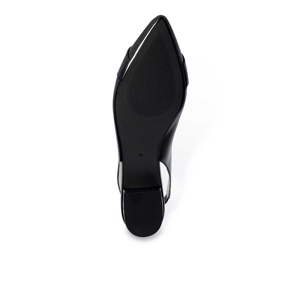 Giày búp bê mũi nhọn phối khoá BB01128