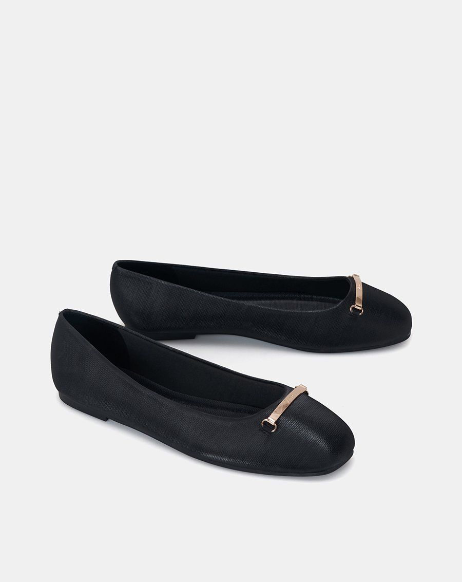 Giày Búp Bê Ballerina Đính Khóa Trang Trí