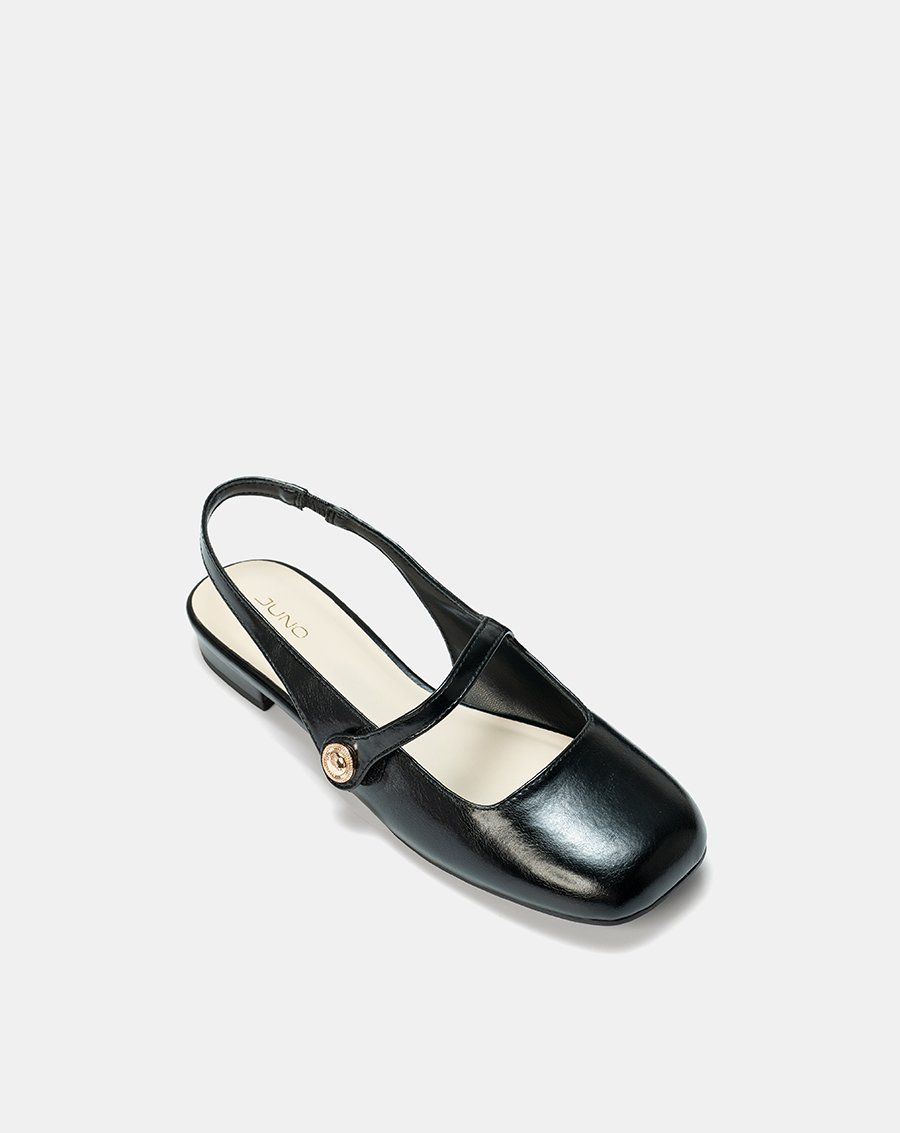 Giày Búp Bê Slingback Mũi Tròn