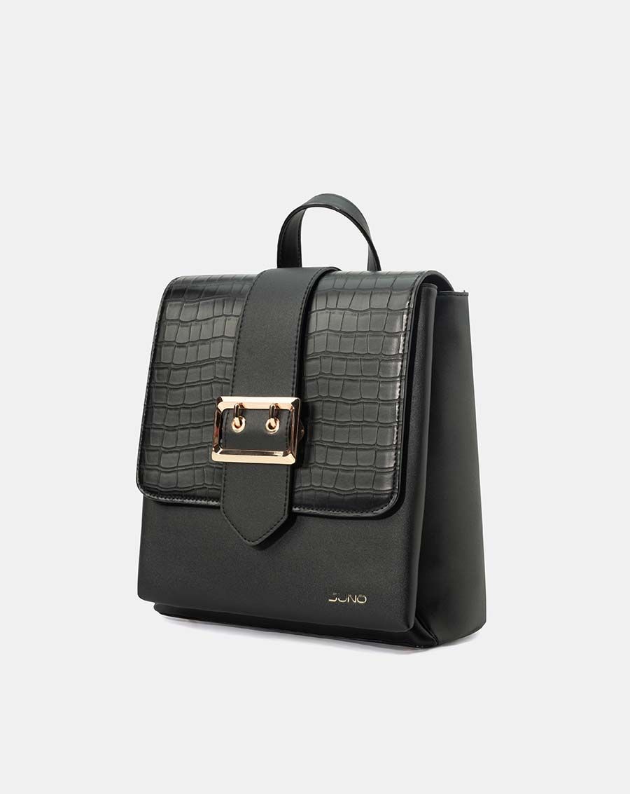 Balo buckle phối si vân