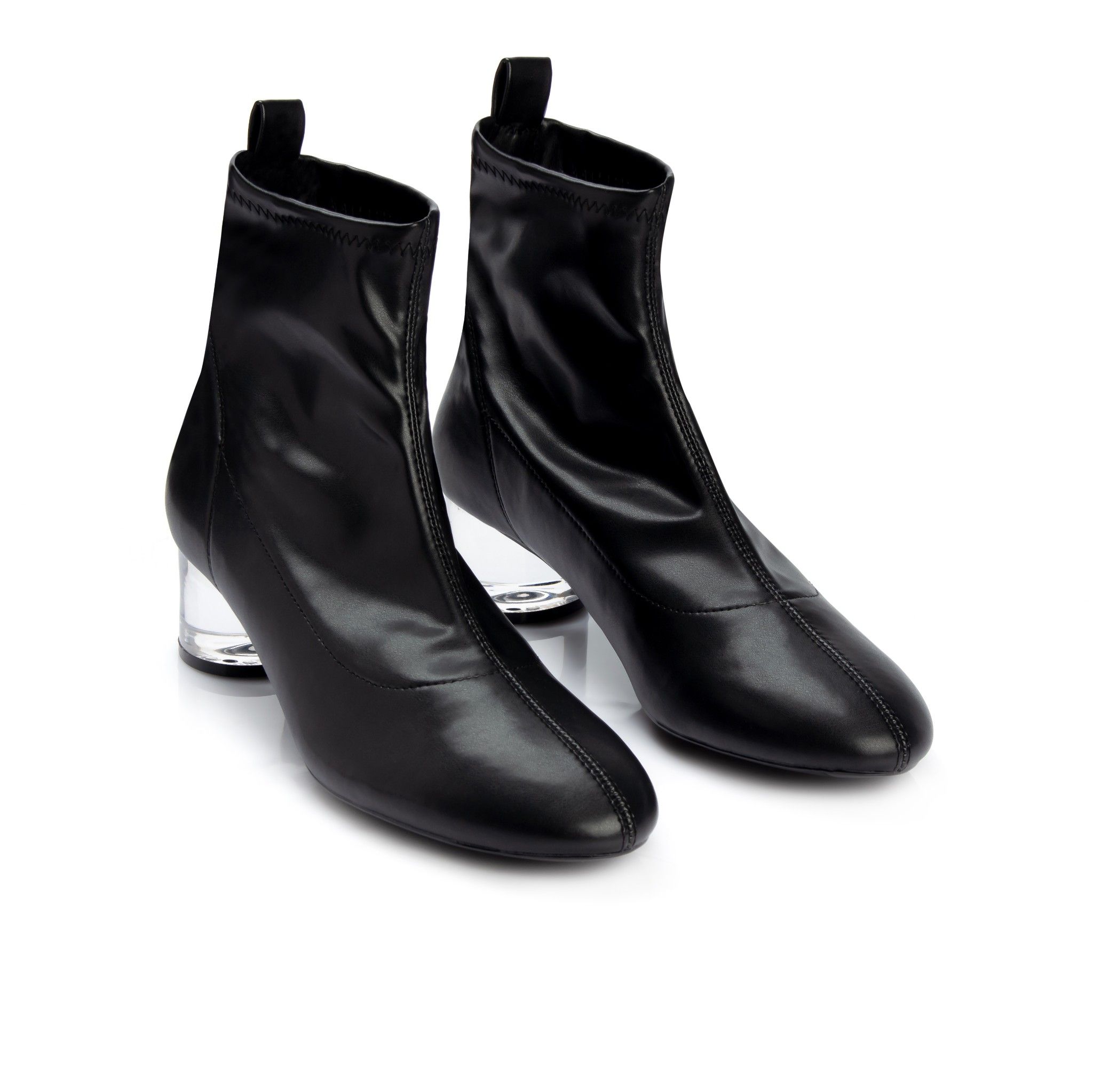 Transparent heel sock Boots BO05007
