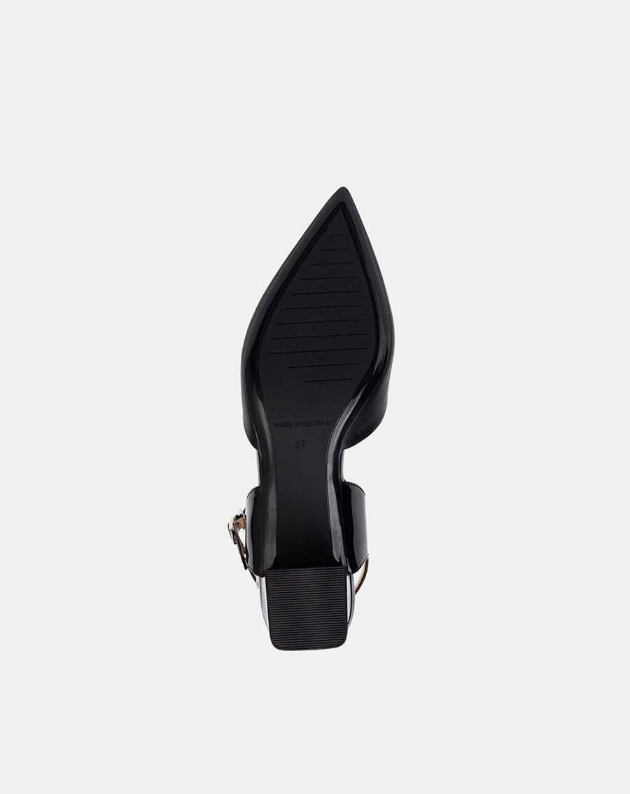 Giày cao gót 5cm mũi nhọn phối màu CG05075