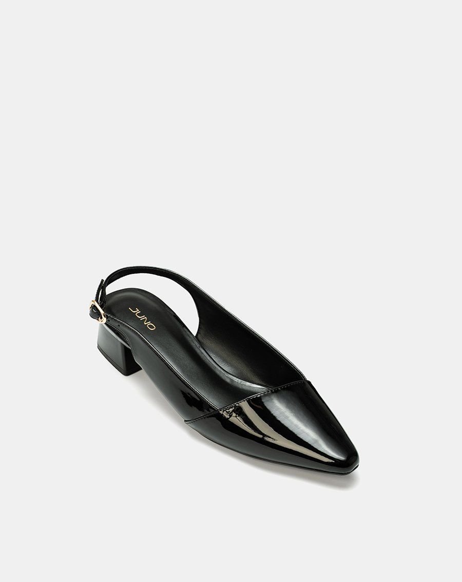 Giày Cao Gót Slingback Đắp Mũi Chéo
