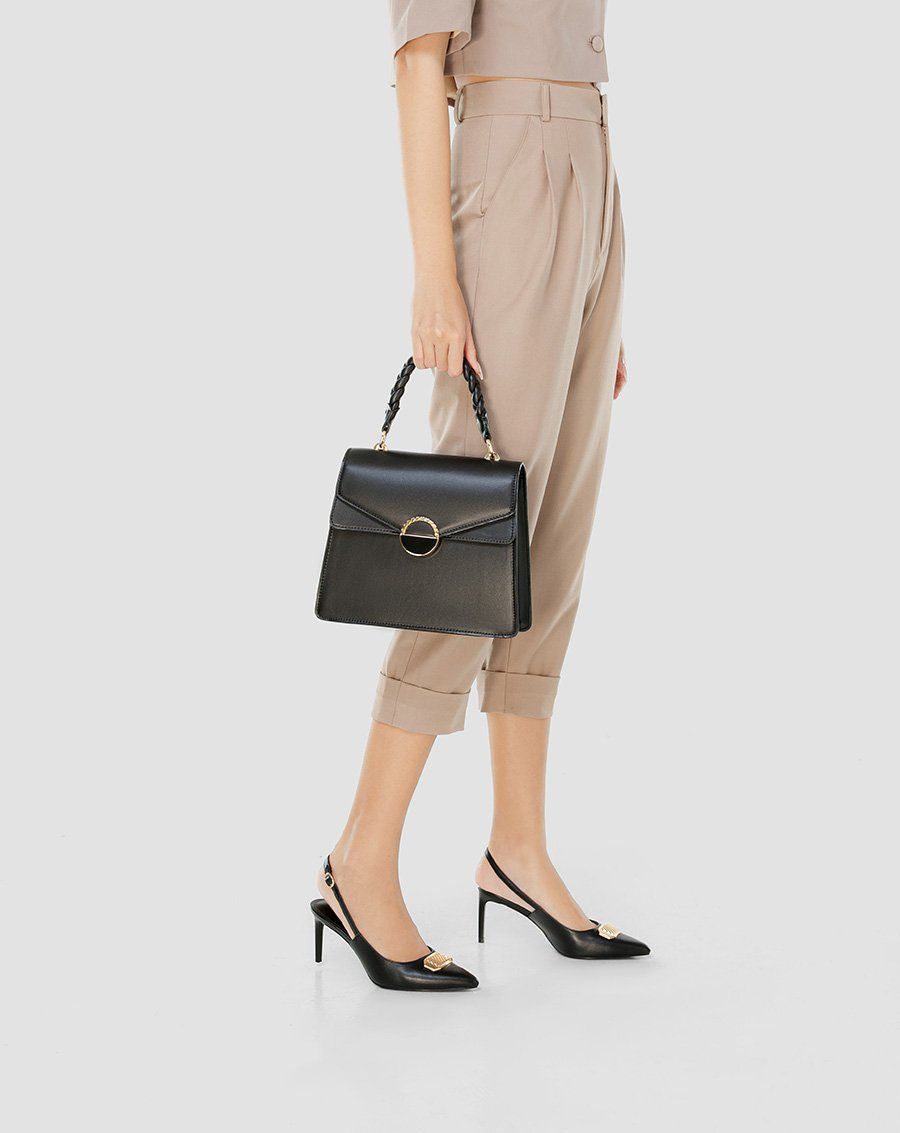 Giày cao gót mũi nhọn slingback