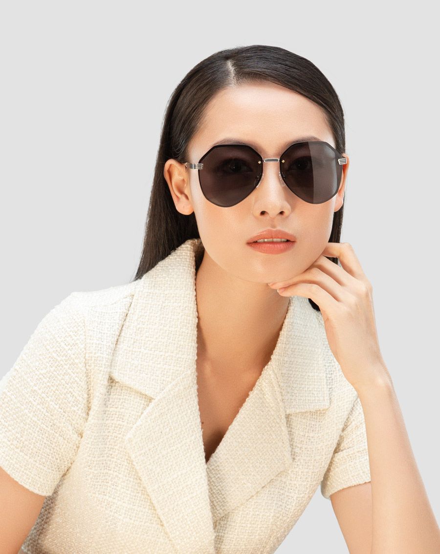 Mắt kính đa giác kim loại