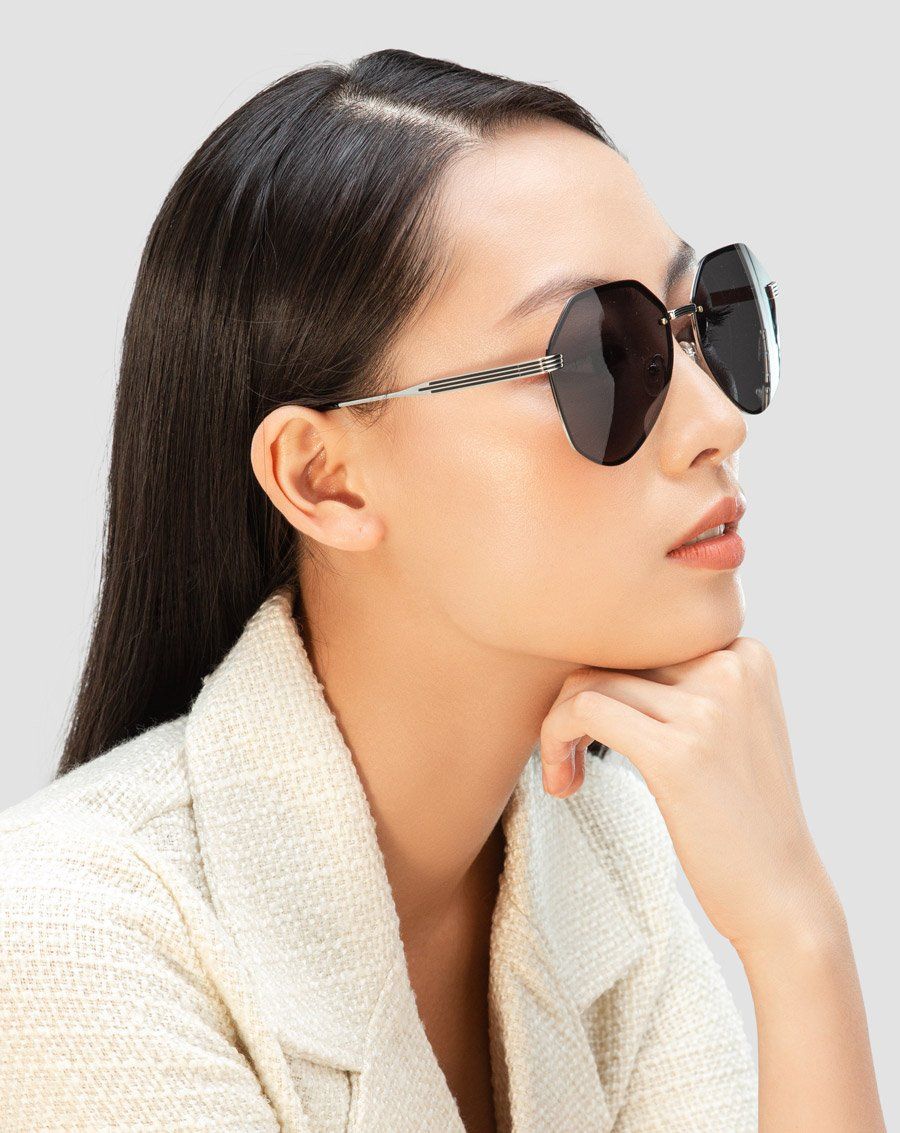 Mắt kính đa giác kim loại