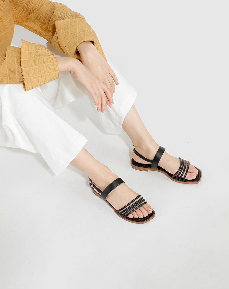 Giày sandal bệt đế giả gỗ