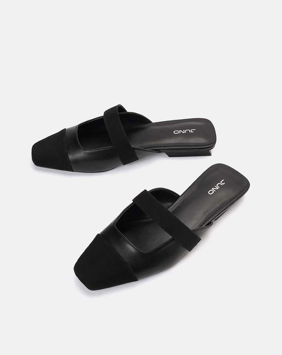 Giày mules mũi vuông