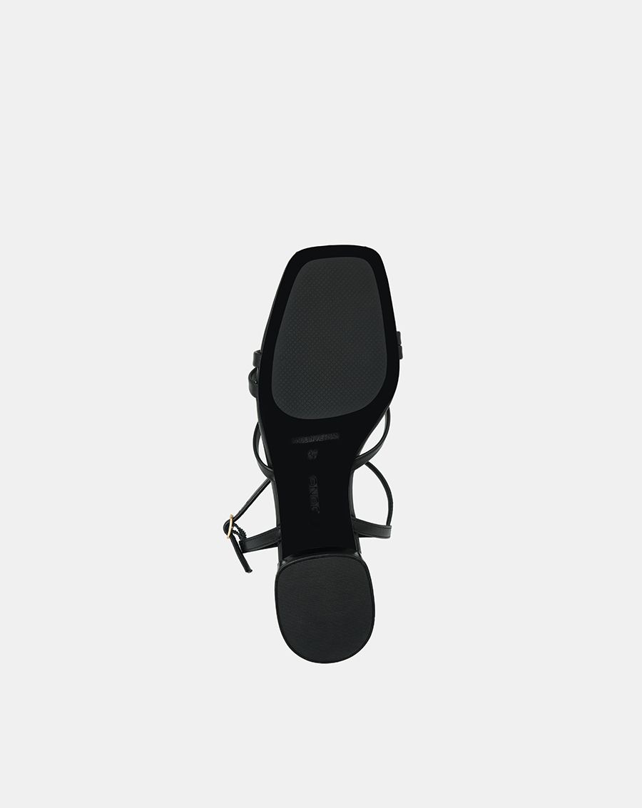 Giày Sandal Gót Thấp Quai Chéo